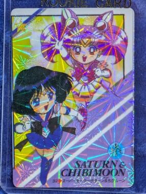 Vintage SAILOR MOON #39 Holo Prism Sticker Japanese Card | Bandai 1996 | GC